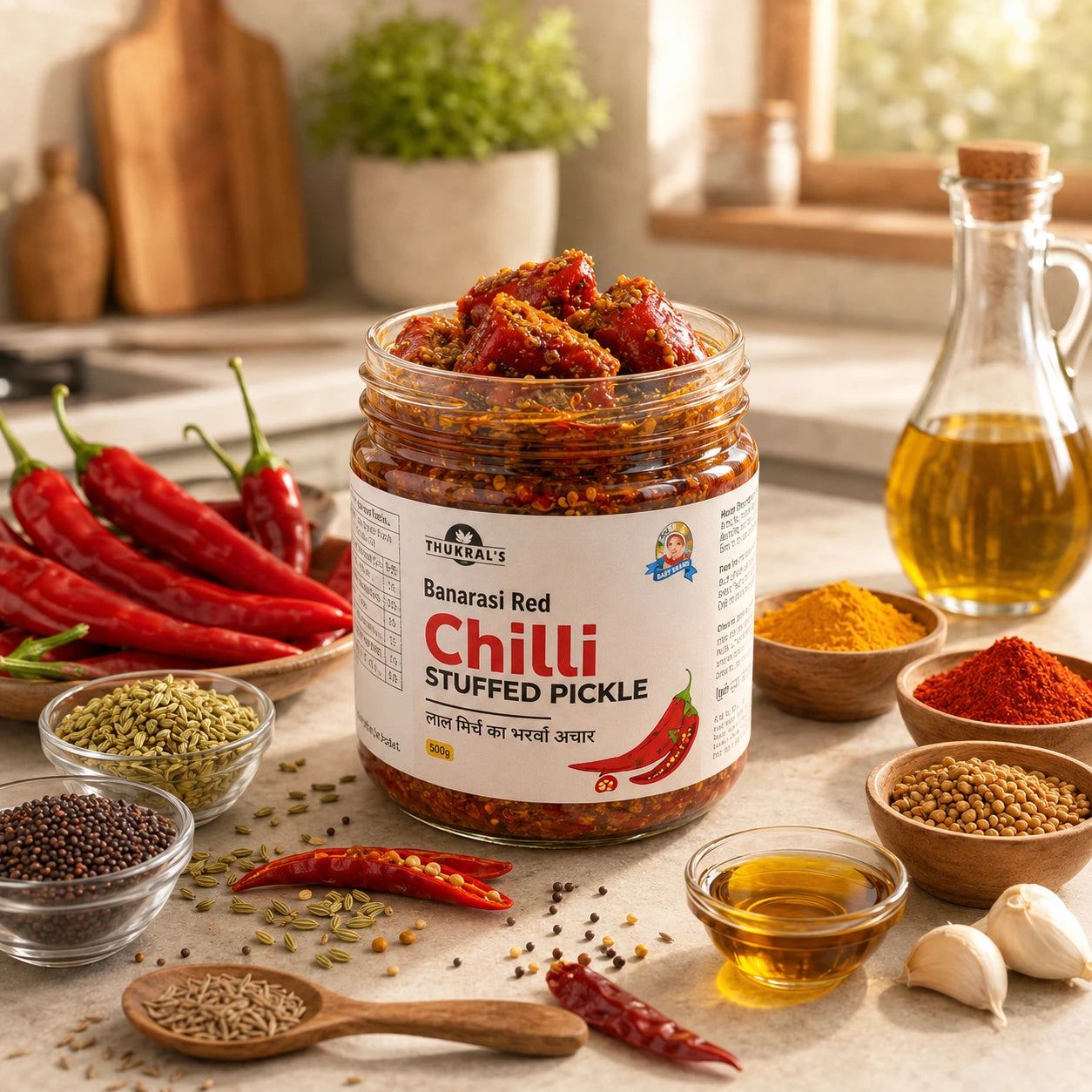 Banarasi Red Chilli Stuffed Pickle