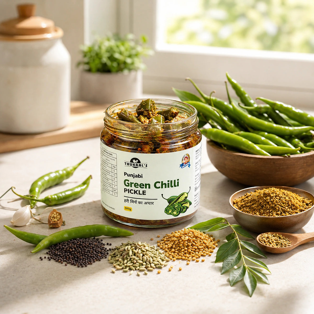 Green Chilli (Punjabi) Pickle