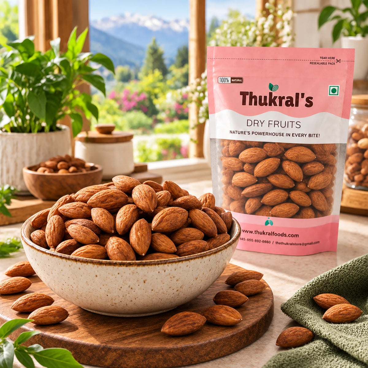 California Almonds Roasted, Thukral Foods