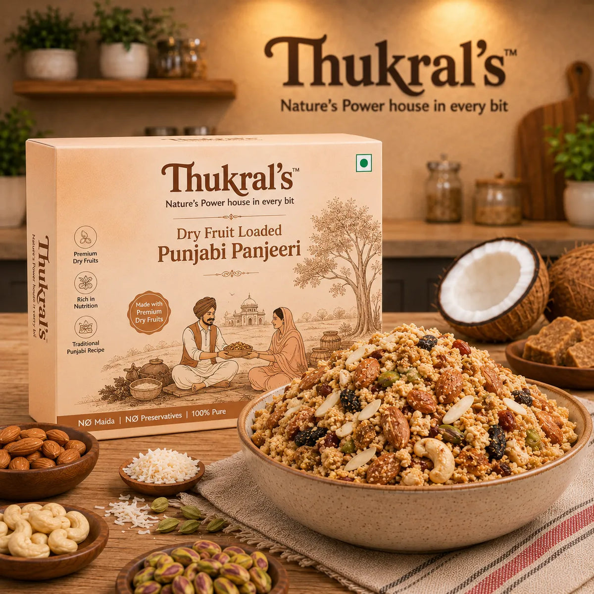 Dry Fruit Loaded Punjabi Panjeeri