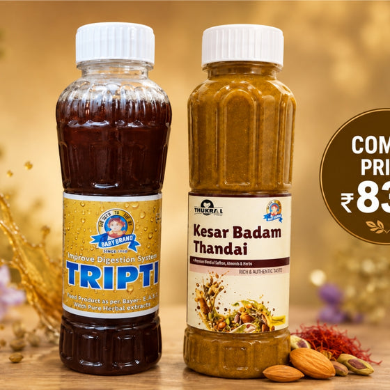 Kesariya Badam Thandai and Tripti Sharbat combo