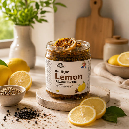 Lemon Ajwain Desi Hajma Pickle