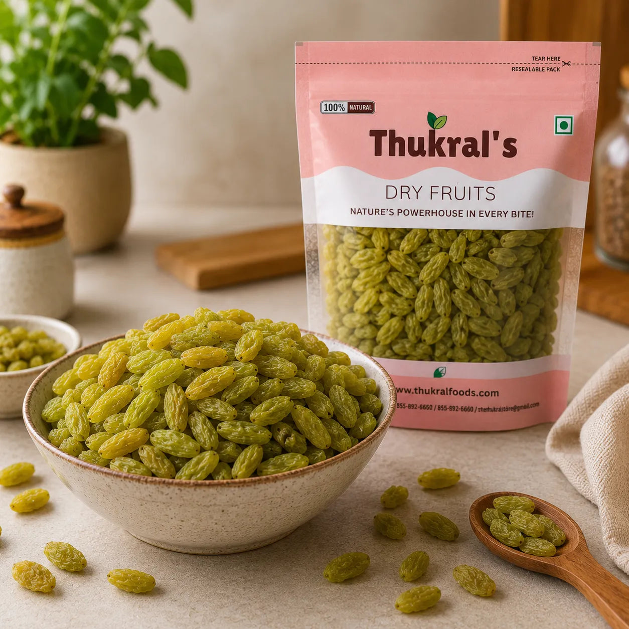 Sogi Small Green Kandhari Premium
