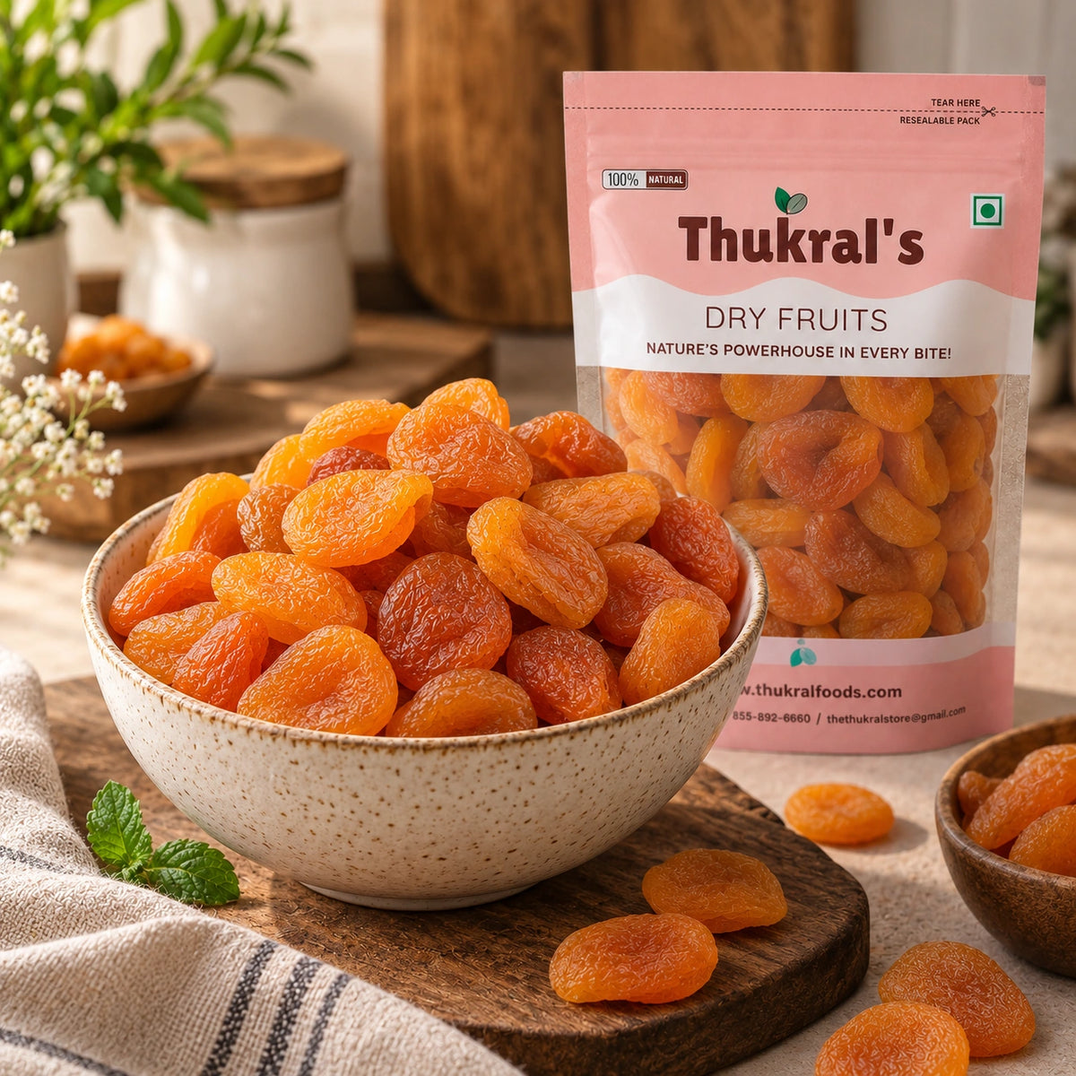 Sundried Apricots, Thukral Foods