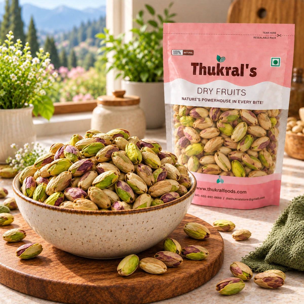 Pistachios, Pishori/Irani (Without Shell), Thukral Foods