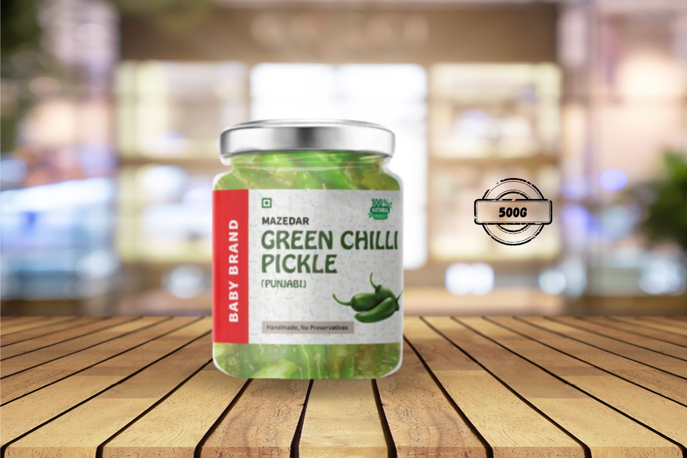 Green Chilli (Punjabi) Pickle